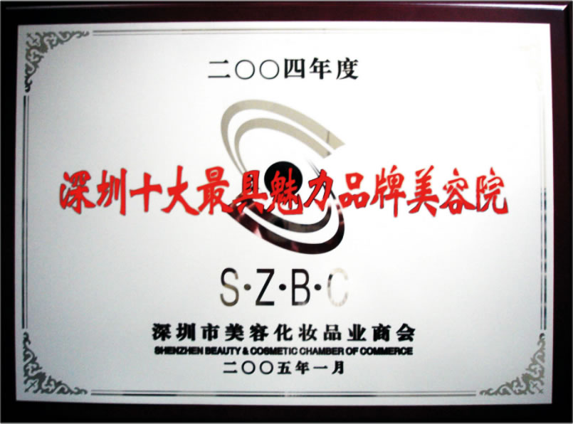 918博天堂2004年十大最具魅力品牌美容院